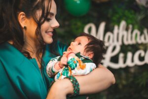 Mother holding her baby with love, illustrating matrescence and the transformation into motherhood